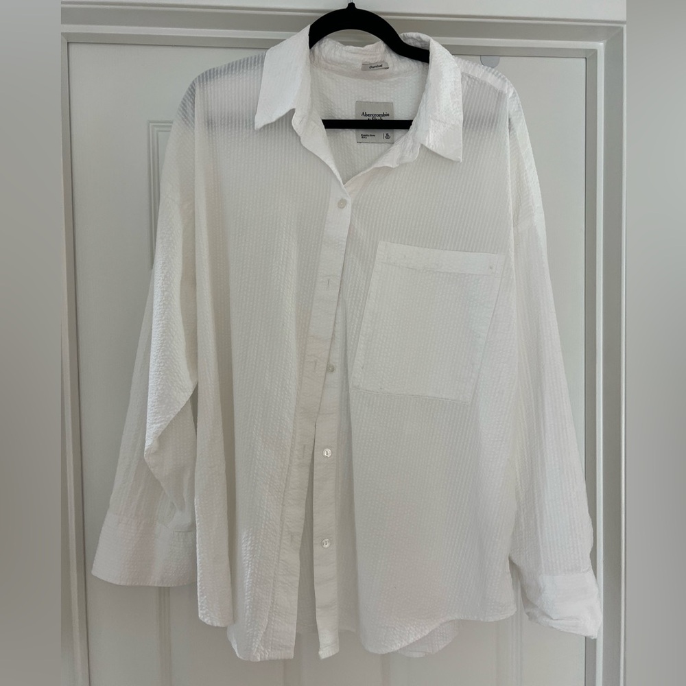 Abercrombie & Fitch Oversized Button Up 100% Cotton
